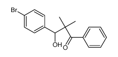 3-(4-bromophenyl)-3-hydroxy-2,2-dimethyl-1-phenyl-propan-1-one structure