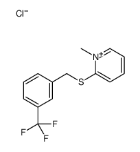 1-methyl-2-[[3-(trifluoromethyl)phenyl]methylsulfanyl]pyridin-1-ium,chloride结构式