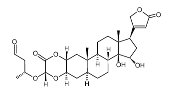 (R)-3-(((1R,3R,3aS,3bR,5aS,6aR,8S,10aR,11aS,11bS,13aR)-3,3a-dihydroxy-11a,13a-dimethyl-9-oxo-1-(5-oxo-2,5-dihydrofuran-3-yl)octadecahydro-1H-cyclopenta[7,8]phenanthro[2,3-b][1,4]dioxin-8-yl)oxy)butanal Structure