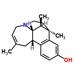 5,7-ethano-4,5,5a,6,7,11b-hexahydro-2,6,7-trimethyl-1H-benzo(g)homoquinolin-9-ol structure