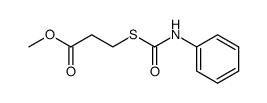3-(N-Phenylcarbamoylmercapto)-propionsaeuremethylester Structure
