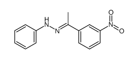 1-(3-nitro-phenyl)-ethanone-phenylhydrazone Structure