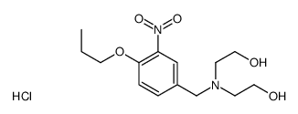 bis(2-hydroxyethyl)-[(3-nitro-4-propoxyphenyl)methyl]azanium,chloride Structure