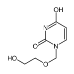 1-(2-hydroxyethoxymethyl)pyrimidine-2,4-dione结构式