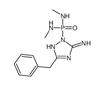 5-benzyl-2-[bis(methylamino)phosphoryl]-1,2,4-triazol-3-amine Structure