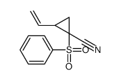 1-(benzenesulfonyl)-2-ethenylcyclopropane-1-carbonitrile结构式
