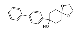 8-(biphenyl-4-yl)-1,4-dioxaspiro[4.5]decan-8-ol Structure