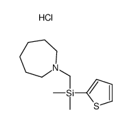 azepan-1-ium-1-ylmethyl-dimethyl-thiophen-2-ylsilane,chloride结构式