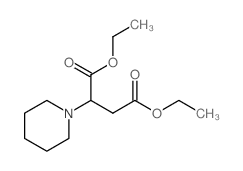 diethyl 2-(1-piperidyl)butanedioate结构式