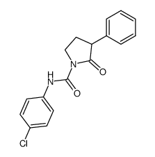 1-(4-chlorophenylcarbamoyl)-3-phenyl-2-pyrrolidone Structure