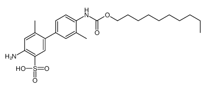 4-amino-4'-[[(decyloxy)carbonyl]amino]-3',6-dimethyl[1,1'-biphenyl]-3-sulphonic acid Structure