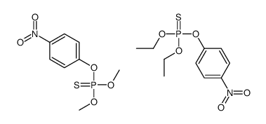 diethoxy-(4-nitrophenoxy)-sulfanylidene-λ5-phosphane,dimethoxy-(4-nitrophenoxy)-sulfanylidene-λ5-phosphane结构式