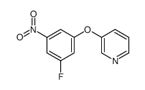 3-(3-氟-5-硝基苯酚)吡啶结构式