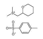 dimethyl(oxan-2-ylmethyl)sulfanium,4-methylbenzenesulfonate Structure