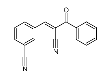 3-(2-cyano-3-oxo-3-phenylprop-1-en-1-yl)benzonitrile结构式