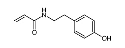 N-(4-hydroxyphenethyl)acrylamide结构式