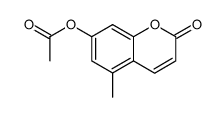 5-methyl-7-acetoxycoumarin结构式
