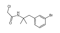 N-[2-(3-bromophenyl)-1,1-dimethylethyl]-2-chloroacetamide Structure