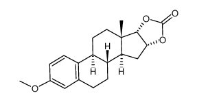 3-Methoxy-oestra-1,3,5(10)-trieno-[16α,17α-d]-dioxol-2'-on Structure