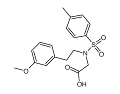 [[2-(3-Methoxy-phenyl)-ethyl]-(toluene-4-sulfonyl)-amino]-acetic acid结构式