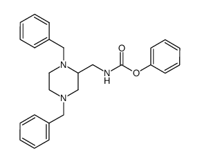 1,4-dibenzyl-2-(phenoxycarbonylaminomethyl)piperazine Structure