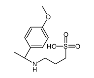 3-[[(1R)-1-(4-methoxyphenyl)ethyl]amino]propane-1-sulfonic acid Structure