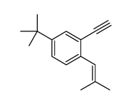 4-tert-butyl-2-ethynyl-1-(2-methylprop-1-enyl)benzene Structure