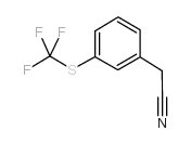 3-(TRIFLUOROMETHYLTHIO)PHENYLACETONITRILE structure