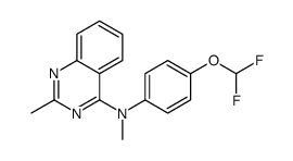 N-[4-(difluoromethoxy)phenyl]-N,2-dimethylquinazolin-4-amine结构式