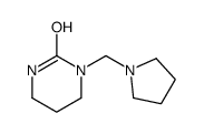 1-(pyrrolidin-1-ylmethyl)-1,3-diazinan-2-one Structure