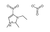 3-ethyl-1,2-dimethyl-4-nitro-1,2-dihydroimidazol-1-ium,nitrate Structure