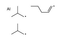 bis(2-methylpropyl)-pent-1-enylalumane Structure