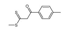 methyl 3-(4-methylphenyl)-3-oxopropanedithioate结构式