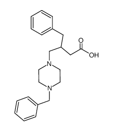 3-(piperazin-1-ylmethyl)-4-phenylbutyric acid结构式