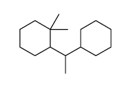2-(1-cyclohexylethyl)-1,1-dimethylcyclohexane Structure
