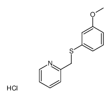 2-(((3-methoxyphenyl)thio)methyl)pyridine hydrochloride Structure