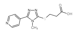 3-(4-甲基-5-吡啶-4-基-4H-[1,2,4]噻唑-3-基磺酰基)-丙酸结构式