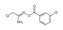 (Z)-2-chloro-N'-((3-chlorobenzoyl)oxy)acetimidamide Structure