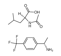 (S)-1-(4-(trifluoromethyl)phenyl)ethan-1-amine acetyl-L-leucinate结构式