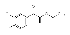 ETHYL 3-CHLORO-4-FLUOROBENZOYLFORMATE structure