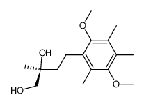 (S)-4-(2',5'-dimethoxy-3',4',6'-trimethylphenyl)-2-methyl-1,2-butanediol结构式