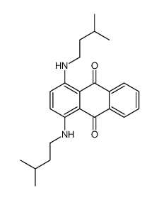 1,4-bis[(3-methylbutyl)amino]anthraquinone结构式