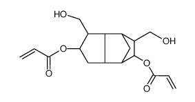 Octahydro-1,6-bis(hydroxymethyl)-4,7-methano-1H-indene-2,5-diyl diacrylate结构式