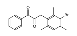 1-phenyl-3-(3-bromo-2.4.6-trimethyl-phenyl)-propanedione-(1.2) Structure