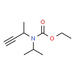 Carbamic acid,isopropyl(1-methyl-2-propynyl)-,ethyl ester (5CI) Structure