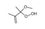 3-Hydroperoxy-3-methoxy-2-methyl-1-butene结构式