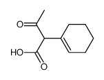 2-cyclohex-1-enyl-acetoacetic acid Structure