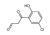 3-(5-chloro-2-hydroxy-phenyl)-3-oxo-propionaldehyde结构式