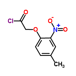 (4-Methyl-2-nitrophenoxy)acetyl chloride Structure