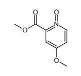 4-methoxy-2-methoxycarbonylpyridine N-oxide结构式